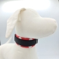 Preview: Halsband schwarz & rot mit weißen Punkten
